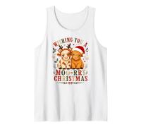 Ti auguro Un Felice Natale. Simpatiche Mucche Soffici delle Canotta