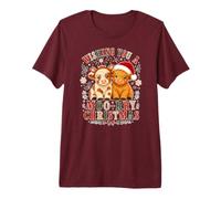 Ti auguro Un Felice Natale. Simpatiche Mucche Soffici delle Maglietta Premium