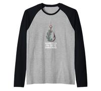Ti auguro Un Natale Delizioso Maglia con Maniche Raglan