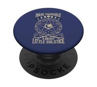Ti auguro una buona vacanza di Natale con il piccolo solstizio PopSockets PopGrip Adesivo
