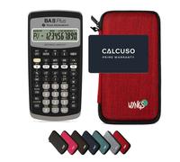 TI-BA II Plus con Custodia Protettiva WYNGS inclusa Rosso - Calcolatrice Finanziaria - Pacchetto Base