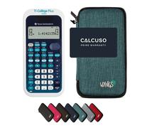 TI-Collège Plus Solar con Custodia Protettiva WYNGS inclusa Turchese - Calcolatrice Scientifica - Pacchetto Base