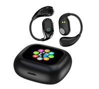 Ti Cow MG7 Cuffie wireless Bluetooth Over-Ear Sport LCD a colori Ai Smart Translation Machine Interpretazione simultanea (MG7 Black, No Translation)