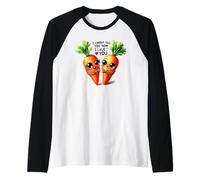 Ti dico Quanto Ti Amo Coppia vegetariana Maglia con Maniche Raglan