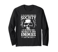 Ti dirò cosa c'è di sbagliato nella società Nessuno beve teschi Maglia a Manica