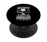 Ti dirò cosa c'è di sbagliato nella società Nessuno beve teschi PopSockets PopGrip Adesivo