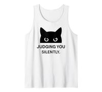 Ti giudico silenziosamente - Funny Cat Canotta