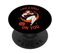 Ti ho fatto un incantesimo, strega retrò PopSockets PopGrip Adesivo