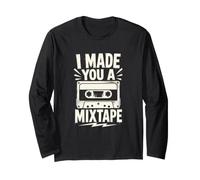 Ti Ho Fatto Un Mixtape Retro Cassette Music Maglia a Manica