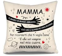 Ti mando un grande abbraccio così sarà lì quando ne avrai bisogno Copricuscini Mamma Regalo di Figlia Figlio Regalo di compleanno Regalo per la festa della mamma Regalo di Natale (Mamma)