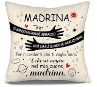 Ti Mando un Grande Abbraccio Così Sarà Lì Quando Ne Avrai Bisogno Copricuscini - Regalo per Madrina, Compleanno, Festa della Mamma, Natale e Abbracci (Madrina)