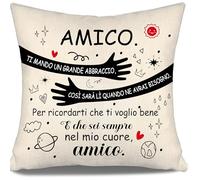 Ti Mando un Grande Abbraccio - Regalo per Amico di Compleanno e Natale, Copricuscini per Amicizia