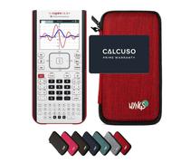TI-Nspire CX II-T con Custodia Protettiva WYNGS inclusa Rosso - Calcolatrice Grafica - Pacchetto Base