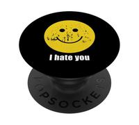 Ti odio - faccia sorridente PopSockets PopGrip Adesivo