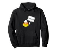Ti odio Troppo Divertente Halloween Candy Corn Felpa con Cappuccio