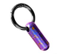 Ti - Porta-pillole in lega per viaggi e attività all'aperto, design impermeabile, colore: viola