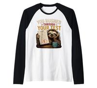 Ti Sei precipitato Attraverso Il Test del Test Meme Test Day Maglia con Maniche Raglan