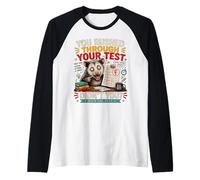 Ti Sei precipitato Attraverso Il Test del Test Meme Test Day Maglia con Maniche Raglan