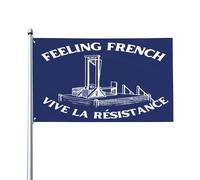 Ti senti francese? Bandiera vintage a ghigliottina, striscione da giardino 3x5 piedi