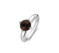 Ti Sento Milano Anello con cristallo marrone scuro 12179TB 56 (17,8), 16 (17,8), Cristallo, Cristallo