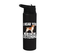 Ti sento, non sto ascoltando - Brittany Spaniel Dog Mom Stainless Steel Insulated Water Bottle