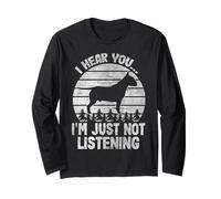 Ti Sento, Non STO ascoltando Funny Bullterrier Maglia a Manica