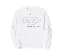 Ti SFIDAREI BATTAGLIARE con Shakespeare Meme inarmata Felpa