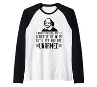 Ti SFIDAREI BATTAGLIARE con Shakespeare Meme inarmata Maglia con Maniche Raglan