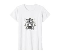 Ti siedi su Un Trono di bugie - Corona Gotica Maglietta, Donna, Bianco, M