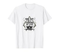 Ti siedi su Un Trono di bugie - Corona Gotica Maglietta, Uomo, Bianco, S