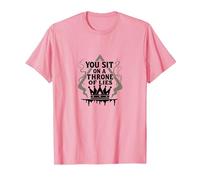 Ti siedi su Un Trono di bugie - Corona Gotica Maglietta, Uomo, Rosa, L