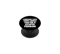 Ti so benissimo che sei una persona stupida PopSockets PopGrip Adesivo