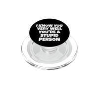 Ti so benissimo che sei una persona stupida PopSockets PopGrip per MagSafe