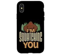 Ti sto accovacciando Divertente credente di Sasquatch Custodia per iPhone X/XS