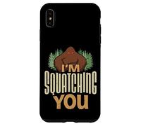 Ti sto accovacciando Divertente credente di Sasquatch Custodia per iPhone XS Max