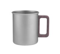 Ti - Tazza da caffè, portatile, grande, 450 ml, con supporto, per campeggio, , tè (450 ml)