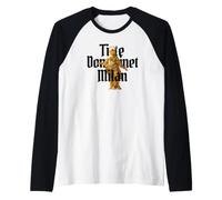 Ti Te Dominet Milan Madonnina Duomo Milano Oro e Nero Gotico Maglia con Maniche Raglan