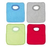 Ti TIN Bavaglini Bambino Impermeabili con Collo Elastico | 90% Spugna di Cotone Morbida e Assorbente, Vinile Impermeabile, Ideale per Asilo, Collo Elastico, Lavatrice e Asciugatrice