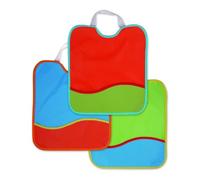 Ti TIN Confezione Da 3 Bavaglini Impermeabili 67% Poliuretano Traspirante, 33% Poliestere | con Chiusura in Gomma e Tasca Per Bambini Oltre I 12 Mesi, 28x32 cm