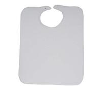 Ti TIN, Confezione Di 3 Bavaglie Maxi Per Adulti in Spugna e Poliestere Senza Plastica | Set 3 Bavaglie Maxi per Adulti con Chiusura a Scatto con Bottoni, Colore Bianco, 50x60 cm