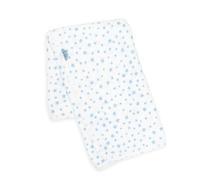 Ti TIN Coperta Bebé con Stampa a Stelle Celeste | Coperta Leggera Calda e Morbida Utile Per Auto - Mini Culla - Culla, 75x110 cm