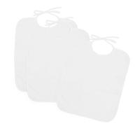 Ti TIN Pack 3 Bavaglini Bambino 38x31 cm Da 12 Mesi Asilo Nido | Bavaglini Grandi, Spugna Morbida e Assorbente, Chiusura con Lacci, Ideali per Asilo Nido, Da 12 Mesi