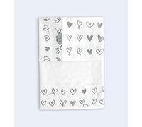 Ti TIN | Set Per Culla con Lenzuolo con Angoli, Lenzuolo, Federa, 100% Cotone | Set di 2 Lenzuola e 1 Federa | 80x130 cm