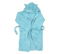 Ti TIN Visita il negozio Accappatoio per bambini o bambina con cappuccio e tasche laterali | molto morbido e assorbente | spugna asciugamano 100% cotone | design cappuccio con orecchie, azzurro, 8