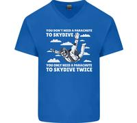 Ti Un Paracadute To Skydive Due Volte Skydiving Uomo V-Neck T-Shirt