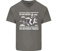 Ti Un Paracadute To Skydive Due Volte Skydiving Uomo V-Neck T-Shirt