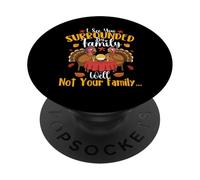Ti vedo circondato dalla famiglia - Giorno del Ringraziamento Autunno PopSockets PopGrip Adesivo