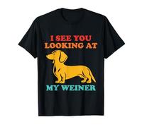 Ti Vedo Guardando Il Mio Bassotto Weiner Vintage Maglietta