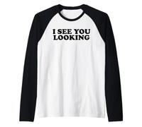Ti Vedo Guardare Maglia con Maniche Raglan