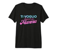 Ti Voglio Bene Mamma Regalo di Natale Retro Vintage Chic Maglietta Premium